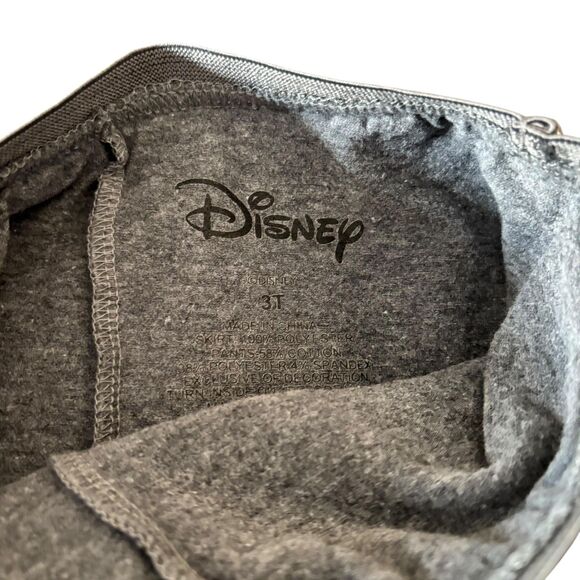 Disney Mickey Mouse Outfit Set Girls 3T Black Gray Gold 2 Piece Sweatshirt Tutu - Picture 4 of 9